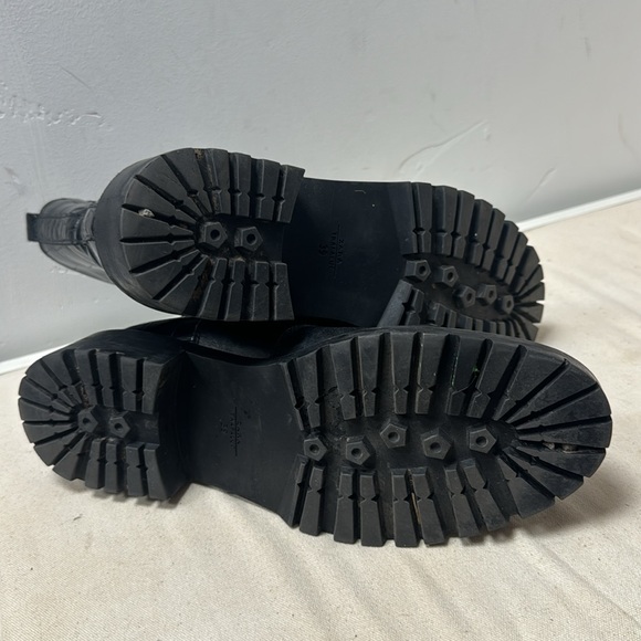 Zara Trafaluc Black Women’s Size 7.5 / 8. Reptile Print - Picture 2 of 3